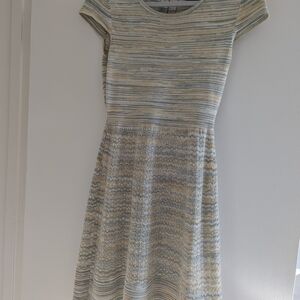 Striped Short Sleeve Dress